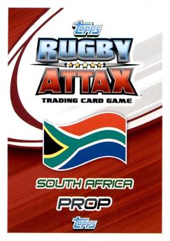 2015 Topps Rugby Attax #143 Guthro Steenkamp Back